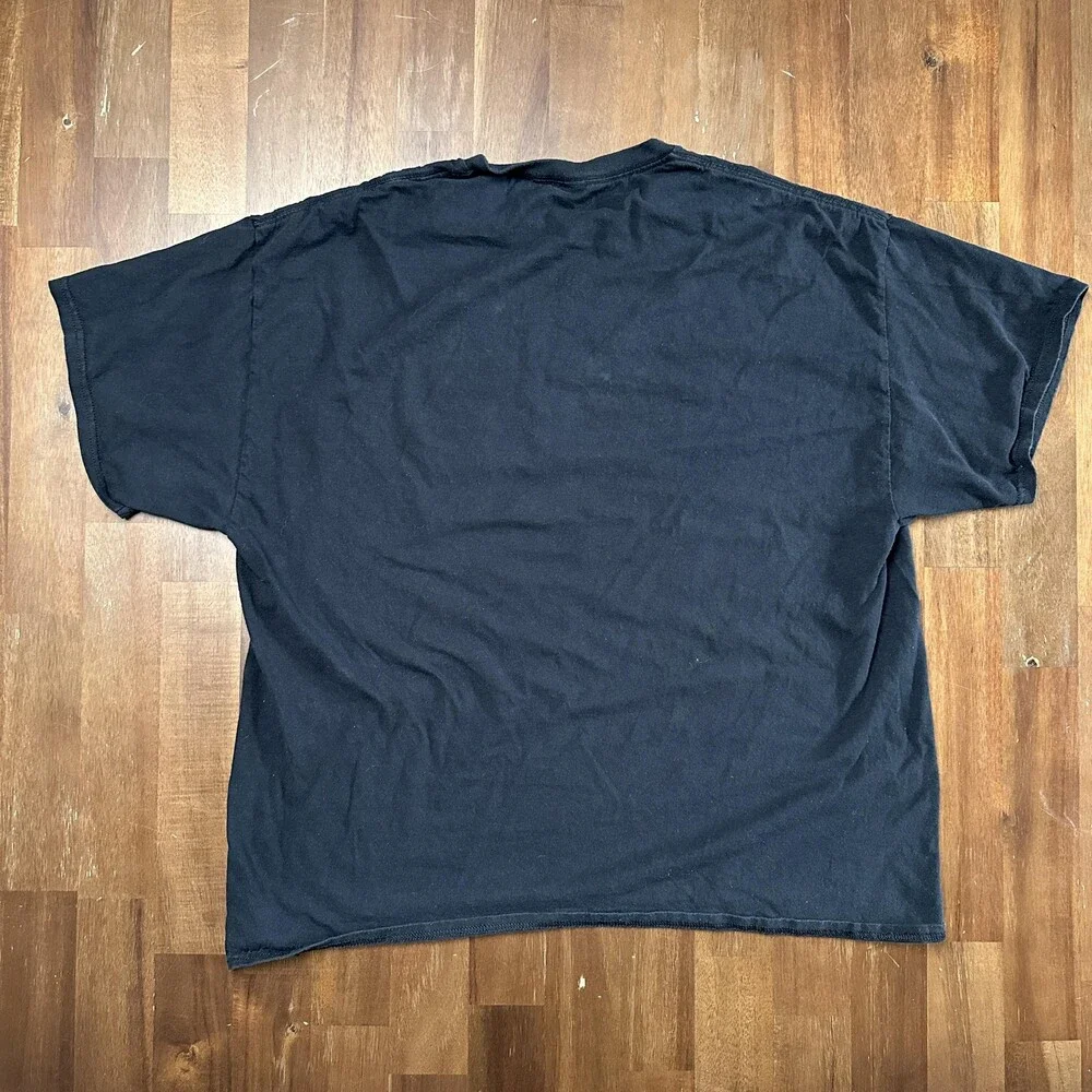Nirvana Shirt Mens Extra Large Black Band Rock Music Graphic Cracked Print Tee